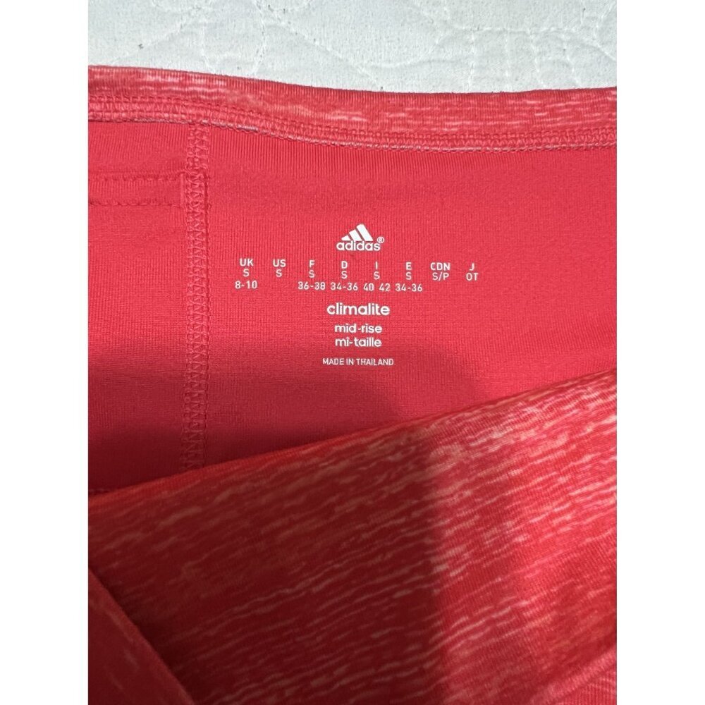 Adidas Performer Mid-Rise Capri Athletic Pink Climalite Tights Size S - Picture 7 of 7
